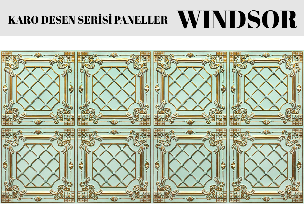 Paneldeko Karo Desen Serisi Paneller (Windsor) Enkay Mobilya