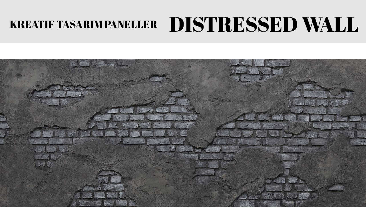 Paneldeko Kreatif Desen Serisi Paneller (Distressed Wall) Enkay Mobilya